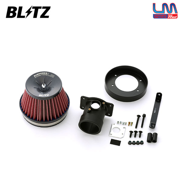 BLITZ ブリッツ サスパワー コアタイプLM レッド エアクリーナー ヴェルファイア AGH30W AGH35W H27.1〜 2AR-FE
