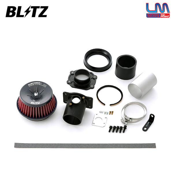 BLITZ ブリッツ サスパワー コアタイプLM レッド エアクリーナー ステップワゴン RP1 RP2 RP3 RP4 H27.4〜 L15B ターボ