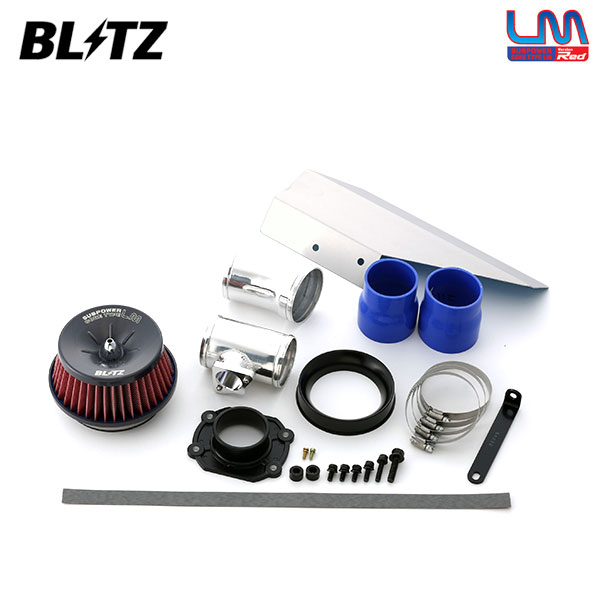 BLITZ ブリッツ サスパワー コアタイプLM レッド エアクリーナー ロードスター ND5RC H27.5〜 P5-VPR[RS]/P5-VP[RS] AT/MT