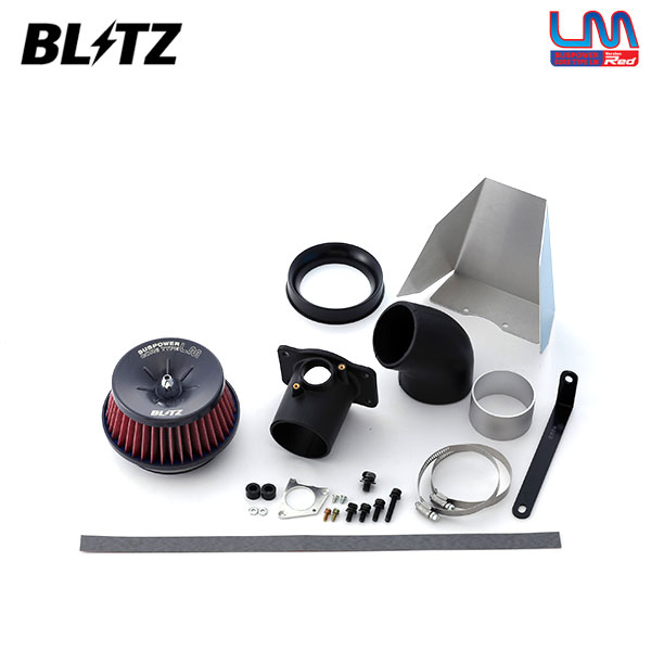 BLITZ ブリッツ サスパワー コアタイプLM レッド エアクリーナー ロードスターRF NDERC H28.12〜 PE-VPR[RS] AT/MT