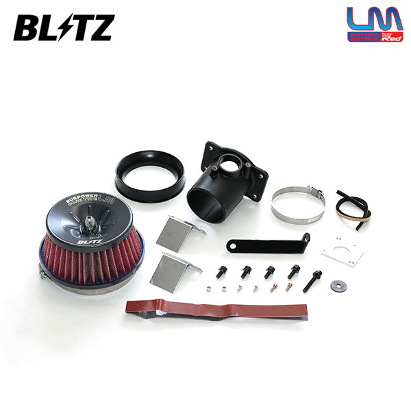 BLITZ ブリッツ サスパワー コアタイプLM レッド エアクリーナー ヴェゼル RU1 H31.1〜 L15B ターボ