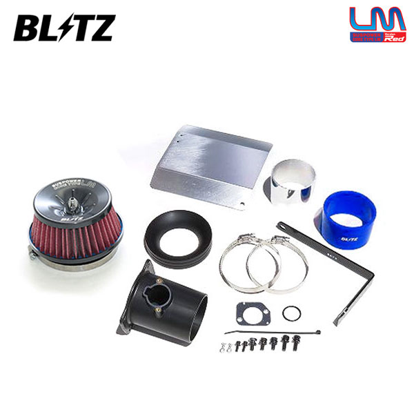 BLITZ ブリッツ サスパワー コアタイプLM レッド エアクリーナー BRZ ZD8 R3.8〜 FA24 アイサイト付き車取付可