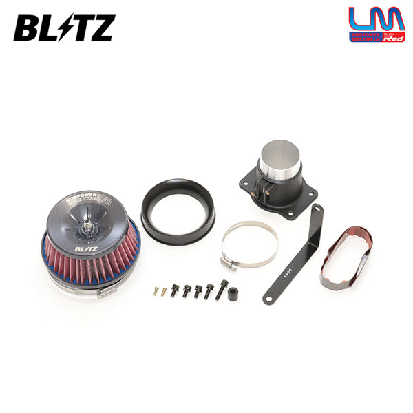 BLITZ ブリッツ サスパワー コアタイプLM レッド エアクリーナー プリウス MXWH61 R5.3～ M20A-1VM PHEV