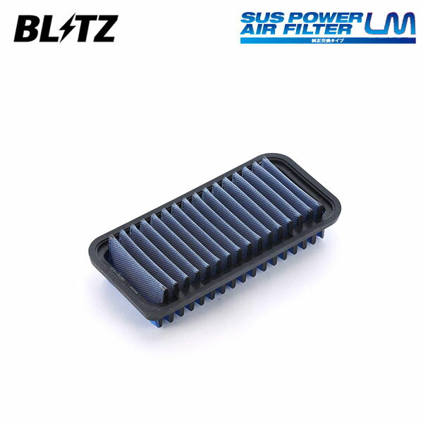 BLITZ ブリッツ サスパワー エアフィルター LM ST-42B ファンカーゴ NCP20 H11.8〜 2NZ-FE FF 17801-21030