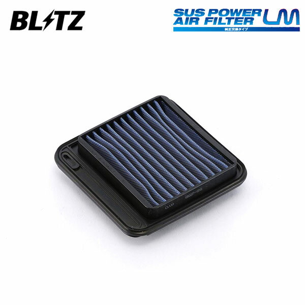 BLITZ ブリッツ サスパワー エアフィルター LM SS-25B セルボ HG21S H18.11〜 K6A ターボ 13780-58J50