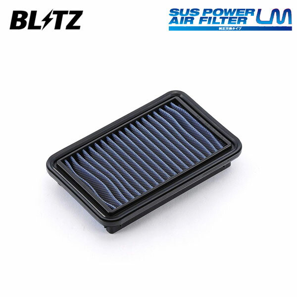 BLITZ ブリッツ サスパワー エアフィルター LM SD-65B ソニカ L405S H18.6〜 KF-DET FF 17801-B2070