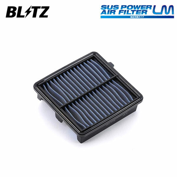 BLITZ ブリッツ サスパワー エアフィルター LM SH-77B フィット GE6 H19.10〜H25.9 L13A FF 17220-RB0-000