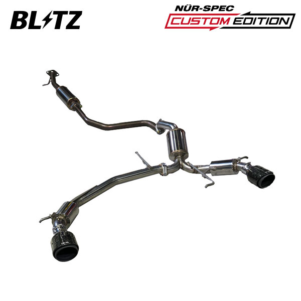BLITZ ブリッツ マフラー ニュルスペック カスタムエディション フォージドカーボン スイフトスポーツ 4BA-ZC33S R2.5～ K14C FF 63180F