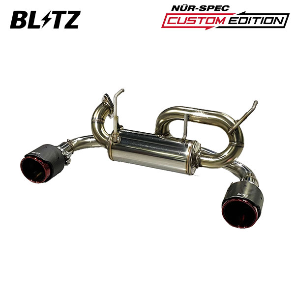 BLITZ ブリッツ マフラー ニュルスペック カスタムエディション カーボンレッド ジムニーノマド 3BA-JC74W R7.4～ K15B 4WD AT 63192C