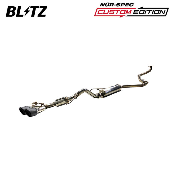 BLITZ ブリッツ マフラー ニュルスペック カスタムエディション フォージドカーボン N-BOXジョイ 6BA-JF5 R6.9～ S07B ターボ FF 63577F