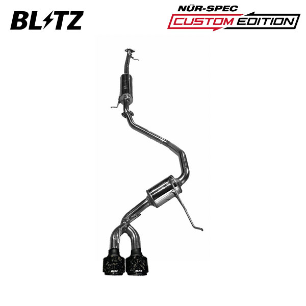 BLITZ ブリッツ マフラー ニュルスペック カスタムエディション フォージドカーボン ムーヴ 5BA-LA850S R7.6～ ターボ FF 63590F