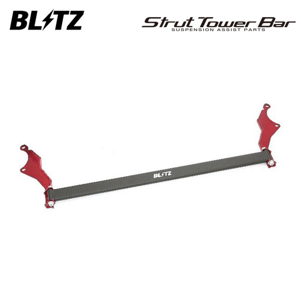 BLITZ ブリッツ ストラットタワーバー レッド フロント用 プリウス MXWH61 R5.3～ M20A-FXS FF PHEV