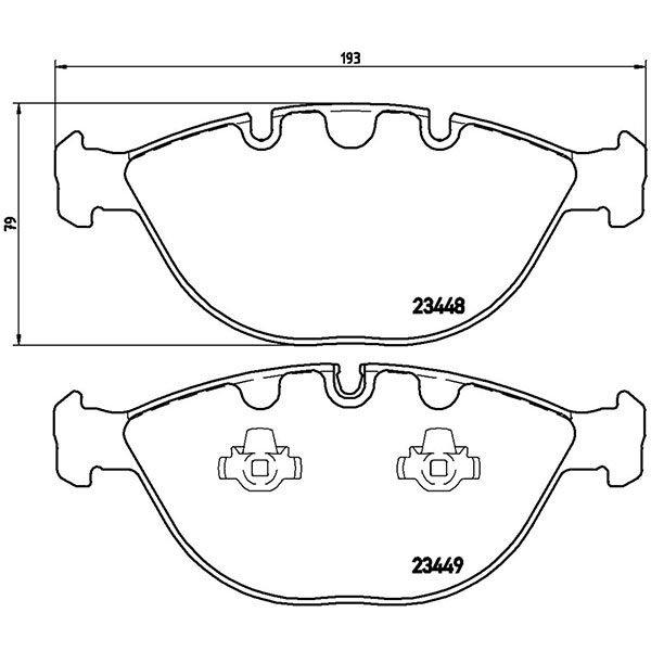 brembo ブレンボ ブラックブレーキパッド フロント用 BMW X5 (E53) FA48 H16.5〜H19.5 4.8is 送料:全国一律無料