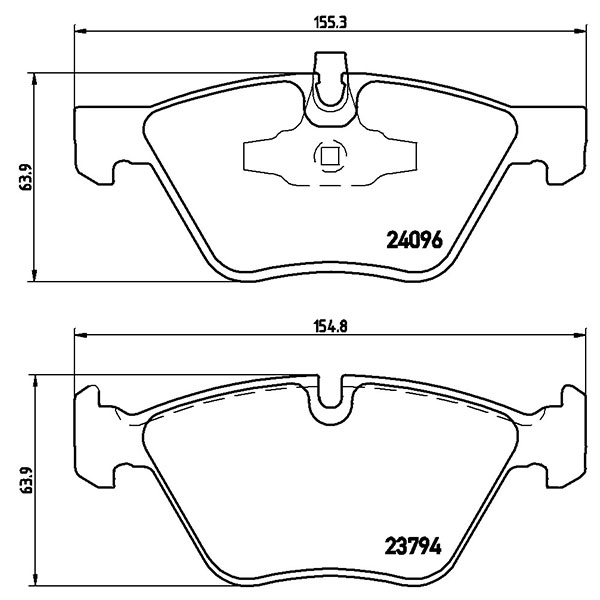 brembo ブレンボ ブラックブレーキパッド フロント用 BMW 1シリーズ (E87) UD20 H19.5〜H22.4 120i BMWパフォーマンスブレーキ除く 送料:全国一律無料