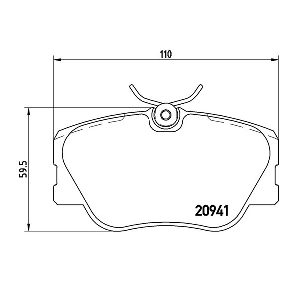 brembo ブレンボ ブラックブレーキパッド フロント用 メルセデスベンツ Eクラスステーションワゴン (S124) 124088 H5.6〜H8.6 E280 送料:全国一律無料