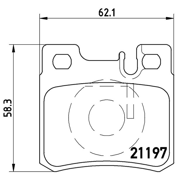 brembo ブレンボ ブラックブレーキパッド リア用 メルセデスベンツ Eクラス (C124) 124052 H5〜H9 E36 AMG 送料:全国一律無料