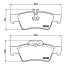 brembo ブレンボ ブラックブレーキパッド リア用 メルセデスベンツ Eクラスステーションワゴン (S212) 212280C H23.11〜 E300 4マチック AMGスポーツパッケージ含む 送料:全国一律無料