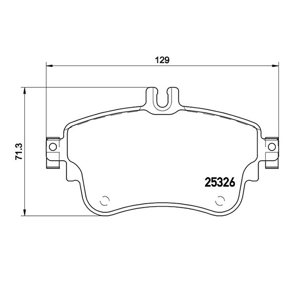 brembo ブレンボ ブラックブレーキパッド フロント用 メルセデスベンツ Bクラス (W246) 246242 H24.4〜H29.6 B180 フロントディスク 280x25mm 送料:全国一律無料