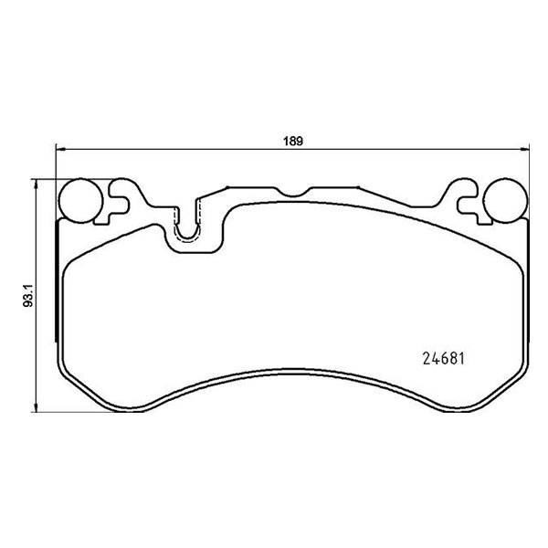 brembo ブレンボ ブラックブレーキパッド 1台分セット メルセデスベンツ Cクラス ステーションワゴン (S204) 204277 H20.4〜 C63 AMG オプションAMGパフォーマンスパッケージ装着車含む 送料:全国一律無料