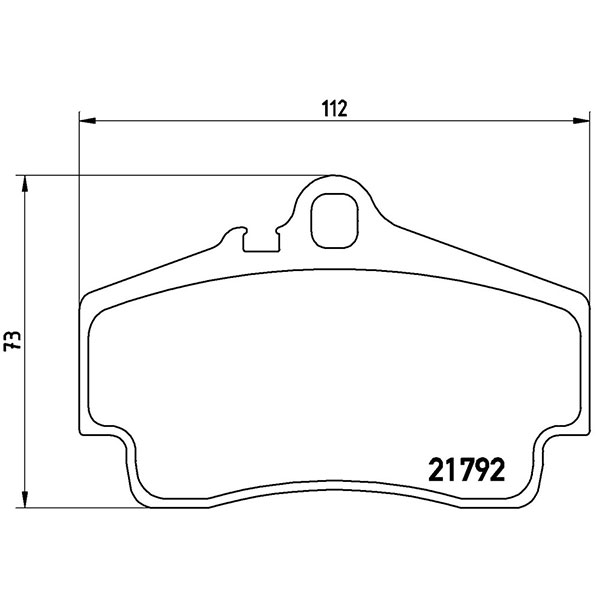 brembo ブレンボ ブラックブレーキパッド リア用 ポルシェ ボクスター (987) 987MA121 H21.7〜H24.6 S 3.4L 送料:全国一律無料