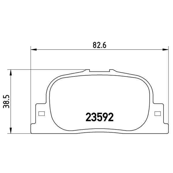 brembo ブレンボ ブラックブレーキパッド リア用 マークIIクオリス SXV20W H11.8〜H13.12 送料:全国一律無料