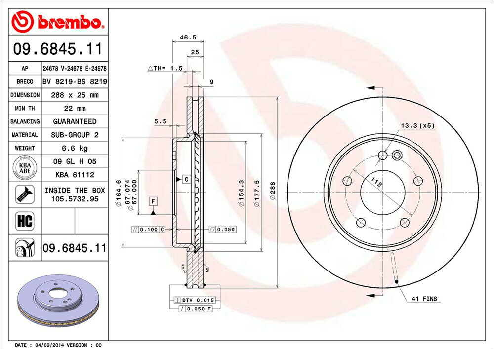 brembo ブレンボ ブレーキローター フロント用 メルセデスベンツ Cクラス ステーションワゴン (S202) 202086 202088 H9〜H13 C240 2.4L/2.6L 送料:全国一律無料