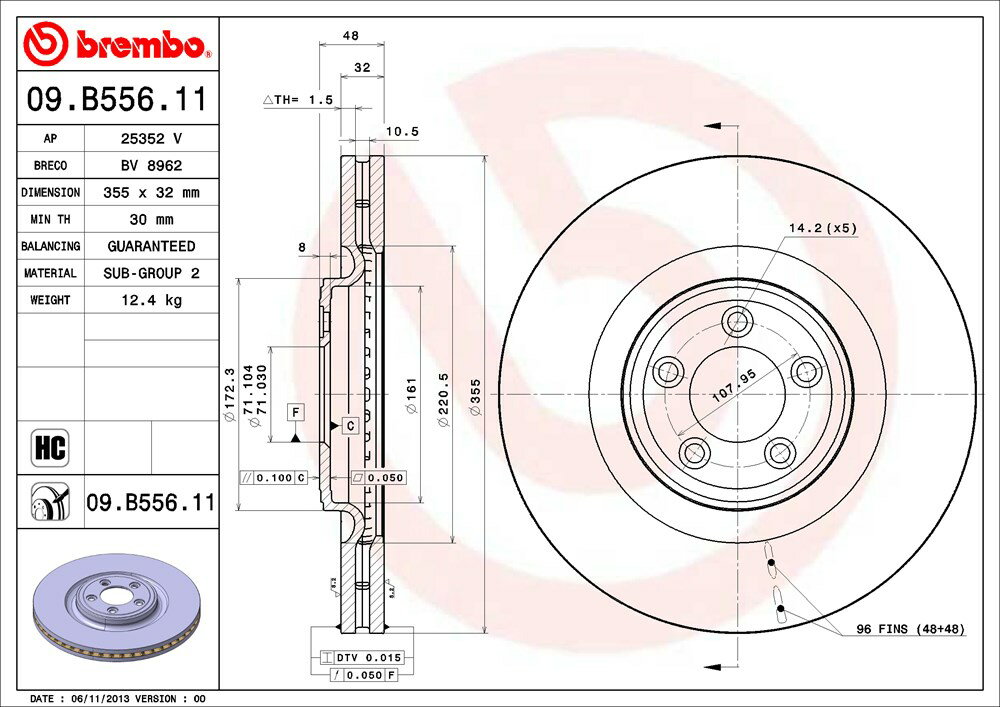 brembo ブレンボ ブレーキローター 1台分セット ジャガー XJ (X350/358) J72TB J73TA J73TB J80TB J82TA J82TB H15.5〜H22.5 スーパーチャージャー XJ8/ソブリン 4.2L G49701〜 送料:全国一律無料