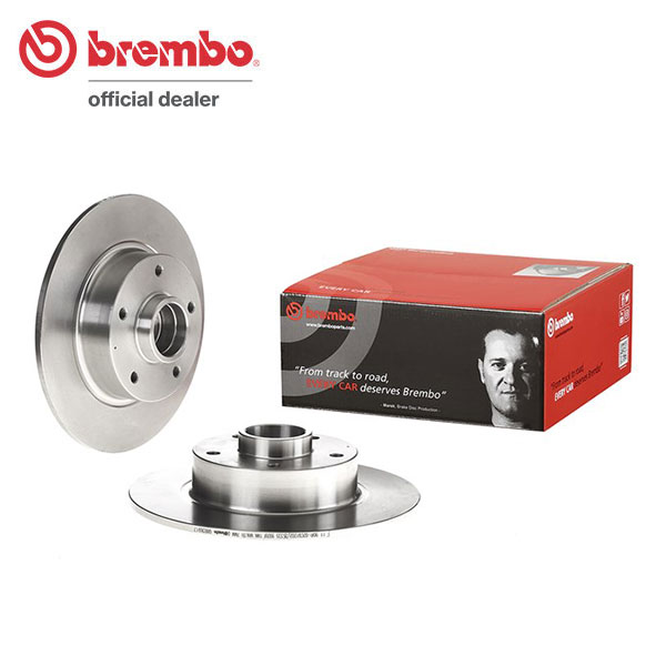 brembo ブレンボ ブレーキローター リア用 ルノー メガーヌ ZM4R H23.5〜 16バルブ 2.0L ベアリング付 送料:全国一律無料