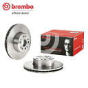 brembo ブレンボ ブレーキローター フロント用 メルセデスベンツ Sクラス (W140) 140051 140057 H3〜H6.7 500SEL/600SEL ベルハウジング177.3/ハブボルト15.3 送料:全国一律無料