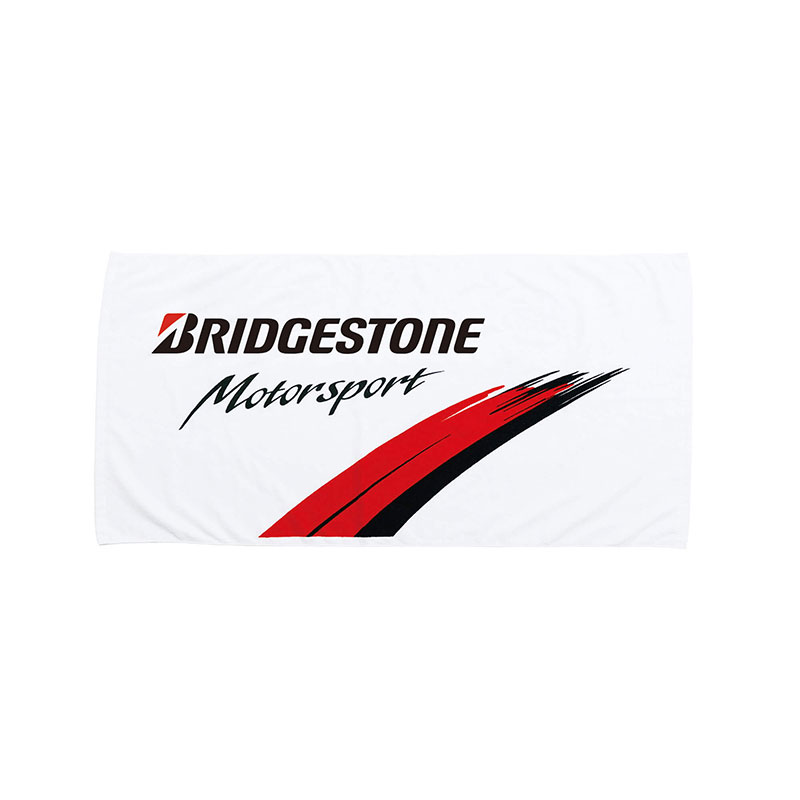 BRIDGESTONE ブリヂストン BRIDGESTONE MOTORSPORT BATH TOWEL（化粧箱入り） ホワイト Fサイズ