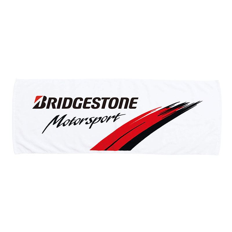 楽天オートクラフトBRIDGESTONE ブリヂストン BRIDGESTONE MOTORSPORT SPORT TOWEL（化粧箱入り） ホワイト Fサイズ