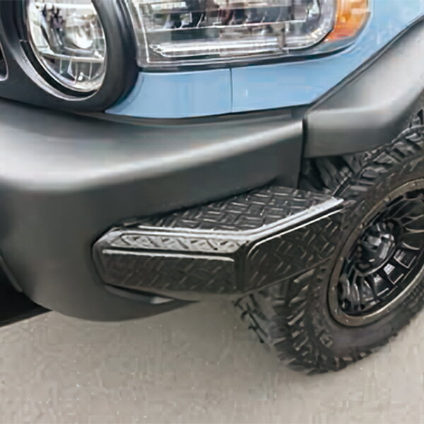 リミテッドチトセ RICK'S フロントバンパープロテクター(FRP製) ブラックゲルコート仕上げ(左右SET) FJクルーザー GSJ15W 沖縄・離島は要確認