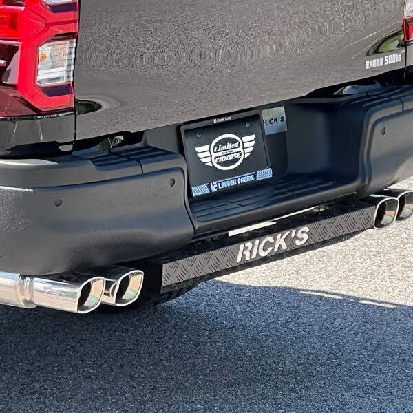 リミテッドチトセ RICK'S リヤスキッドプレート アルミ製カチオン黒塗装 ハイラックス GUN125 沖縄・離..