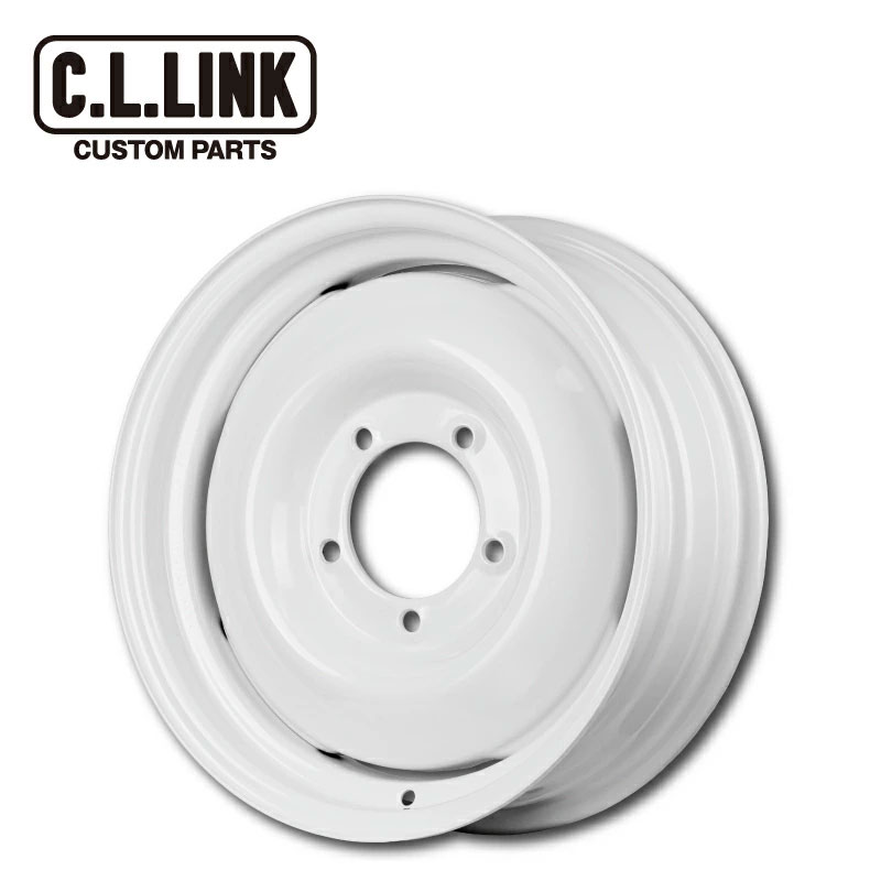 シーエルリンク オールドスタイルスチールホイール 16×5.5J +20 139.7 5H ホワイト 1本価格 ジムニー 沖縄・離島は要確認