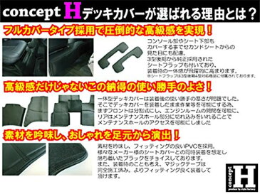 [concept H] フロント/リアデッキカバーセット ハイエース 200系 ワイドボディ 3型後期〜4型 [スーパーGL]
