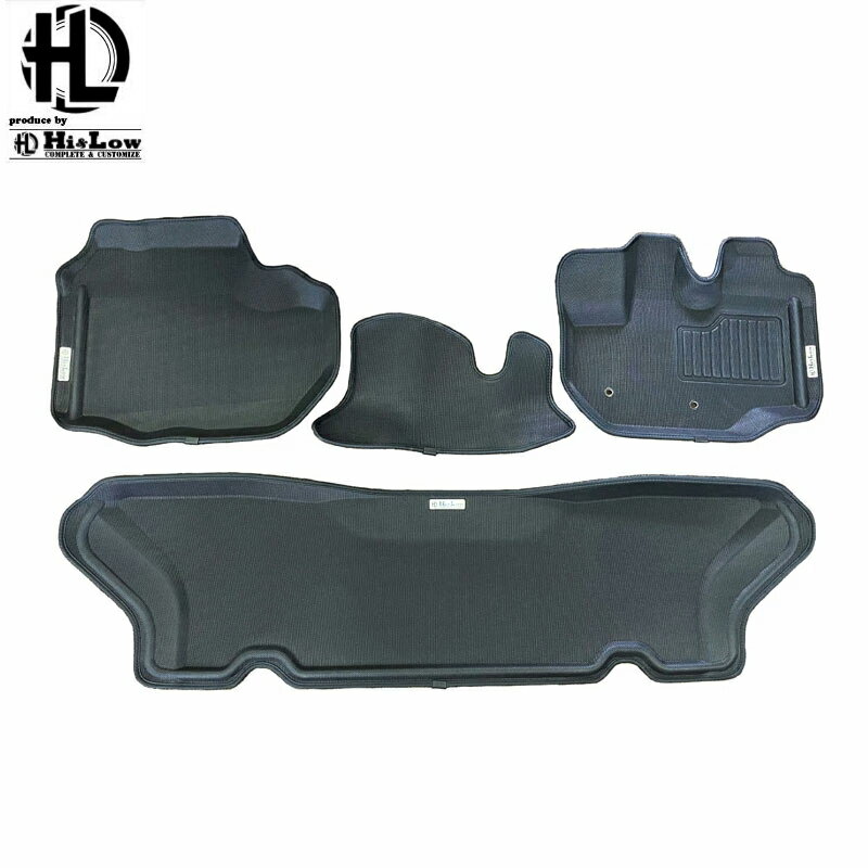 Hi&Low 3Dラバーマット フロントリアセット ハイエース 200系 ワイドボディ S-GL