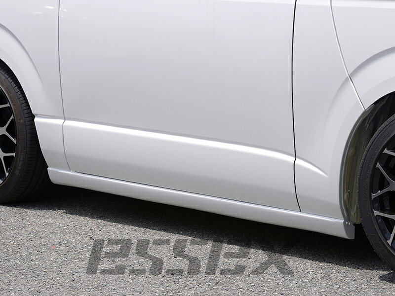CRS ESSEX サイドライナー ABS製 (4ドア5ドア兼用) 未塗装 ハイエース 200系 2004年8月～ 1型 2型 3型 4型 5型 6型 ナロー・ワイド共通 北海道・沖縄・離島は要確認