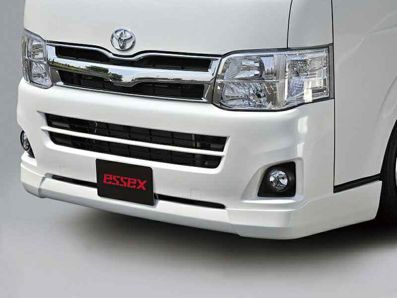 CRS ESSEX ナロー3型用 フロントリップスポイラーVer.III ABS製 ホワイトパール(070) ハイエース 200系 2010年7月~2013年11月 3型 ナロー(標準)ボディ 個人宅不可 沖縄・離島は要確認