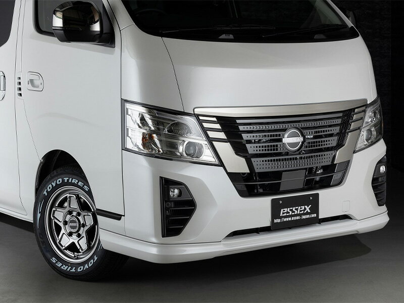 CRS ESSEX フロントリップスポイラー forキャラバン ABS製 未塗装 キャラバン E26系 3型 標準ボディ 個人宅不可 沖縄・離島は要確認
