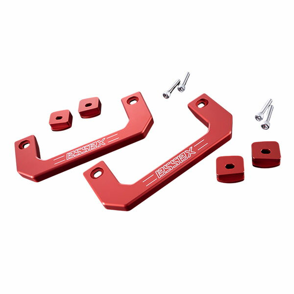 CRS ESSEX ビレットアシストグリップ レッド ハイエース 200系 2004年8月～ ナロー・ワイド共通 沖縄・離島は要確認