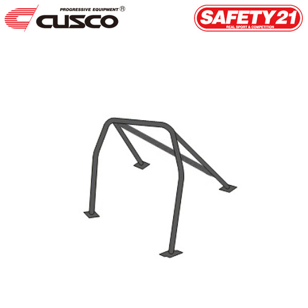 CUSCO クスコ ロールケージ SAFETY21 5点式 定員2名 スプリンタートレノ AE86 1983年05月〜1987年04月 4A-GE 1.6 FR 2ドア/3ドア サンルーフ無 ※沖縄・離島は着払い ※個人宅発送不可、車屋宛のみ