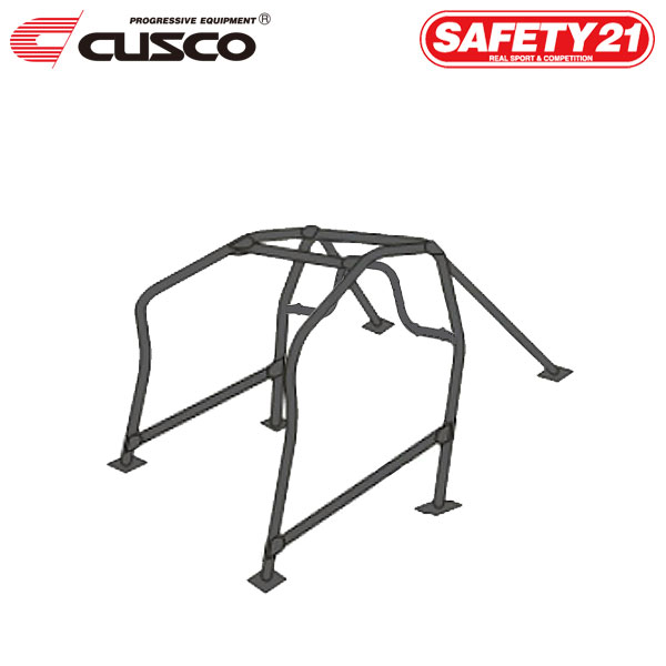 CUSCO クスコ ロールケージ SAFETY21 6点式+メインアーチ横バー+サイドバー 定員2名 逃げ ロードスター ND5RC 2015年05月〜 P5-VP 1.5 FR ※沖縄・離島は着払い ※個人宅発送不可、車屋宛のみ