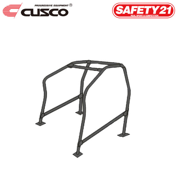 CUSCO クスコ ロールケージ SAFETY21 フロント 4点式+サイドバー 定員2名 逃げ MR-S ZZW30 1999年10月〜2007年07月 1ZZ-FE 1.8 MR ソフトトップ車 ※沖縄・離島は着払い ※個人宅発送不可、車屋宛のみ