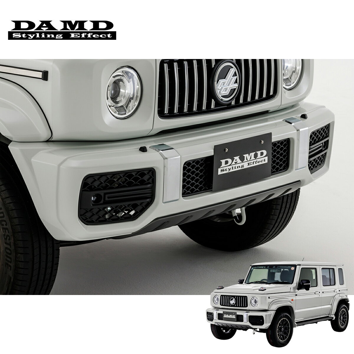 DAMD ダムド 【JIMNY NOMADE “little G.ADVANCE”】 little G. ADVANCE フロントバンパー 未塗装品素地 ジムニーノマド JC74W 1型 個人宅配送不可 離島は要確認