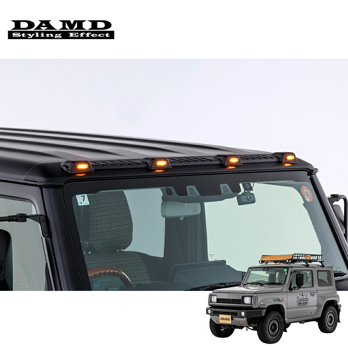 DAMD ダムド  デューリーマーカーマウント マットブラック塗装品 ジムニーシエラ JB74W 2018.7～ 1-4型 個人宅配送不可 離島は要確認