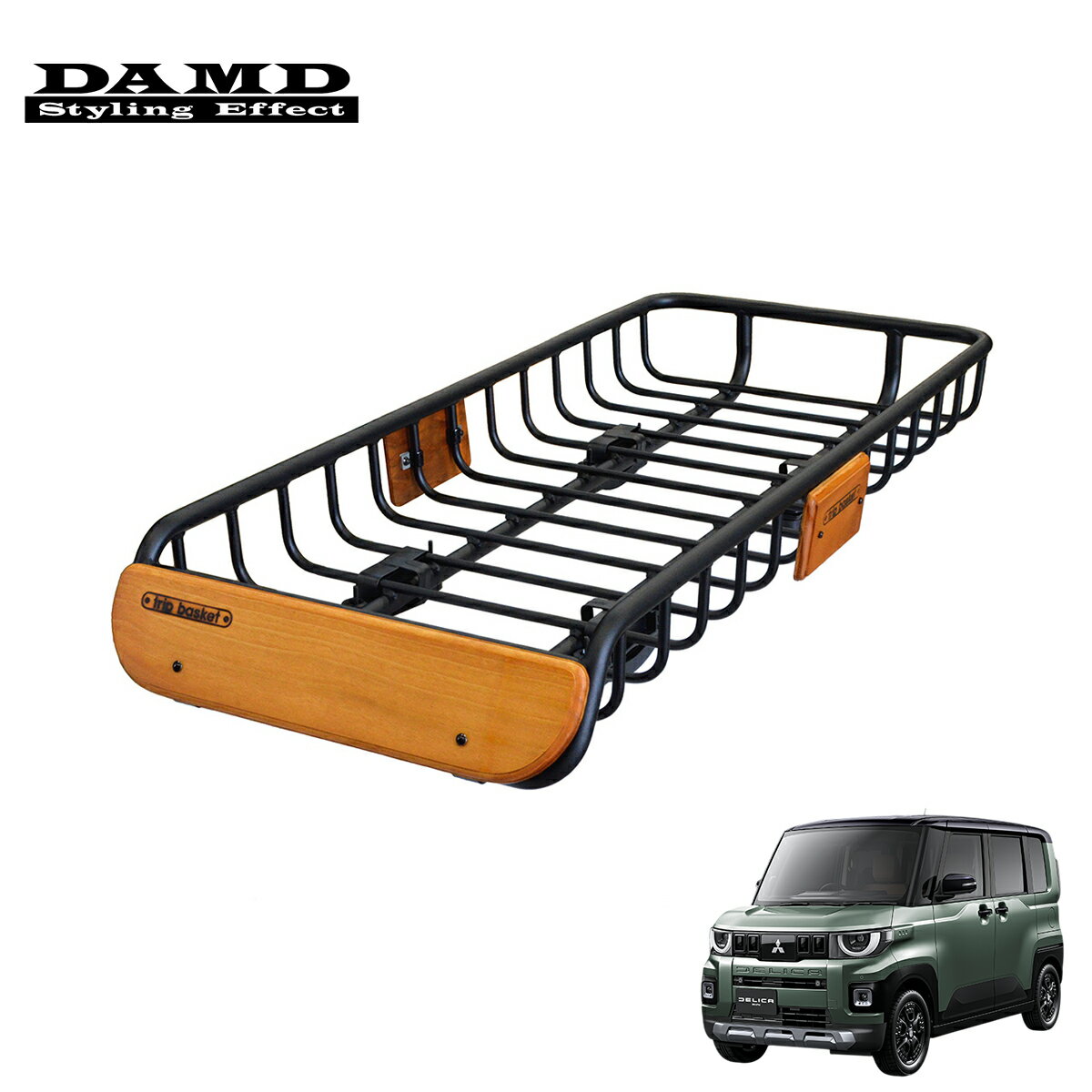 DAMD ダムド trip basket ルーフラック ルーフラック（ハーフサイズ） 単体【TB-HR1】 デリカミニ 4BA-BA2A/BA6A 5BA-BA1A/BA5A 2025.10〜 個人宅配送不可 離島は要確認