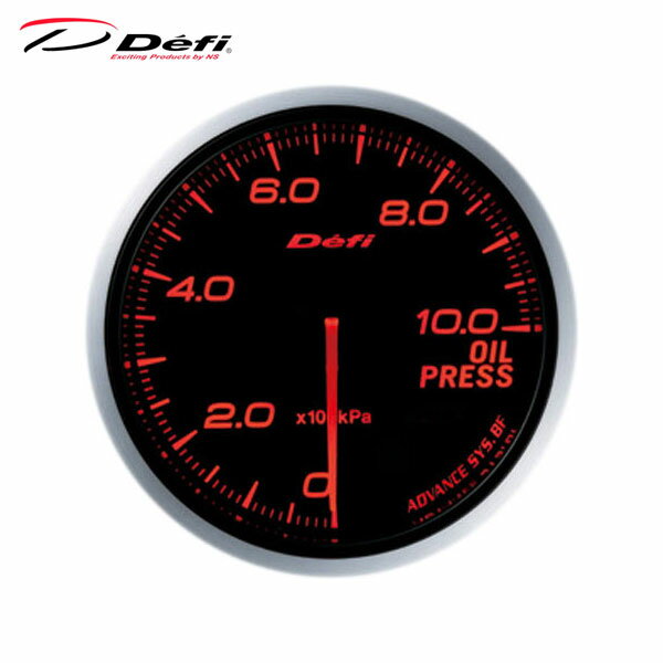 Defi デフィ Defi-Link Meter ADVANCE BF Φ60 油圧計 0kPa〜1000kPa アンバーレッド