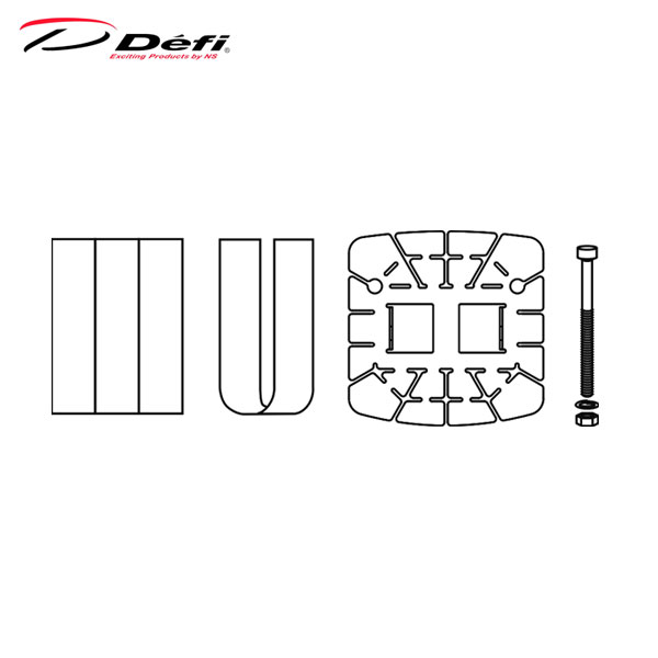 Defi デフィ ADVANCEメーターΦ52、 Φ60/ADVANCE ZD/Racer GaugeΦ60用付属品セット PDF07809G
