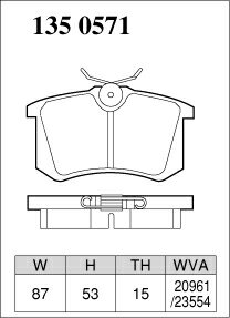 DIXCEL ディクセル ブレーキパッド Mタイプ リア用 アウディ A6 (C5/4B) 2.7T クワトロ 4BAZAF 4BARES 4BBESS H14〜H16 Fr.ATE ※北海道・沖縄・離島・同梱時は送料別途