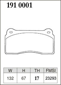 [DIXCEL] ディクセル ブレーキパッド Mタイプ リア用 クライスラー【ダッジ バイパー 8.4 V10 (SRT VIPER) 12〜】 送料無料(沖縄・離島・同梱時は送料別途)